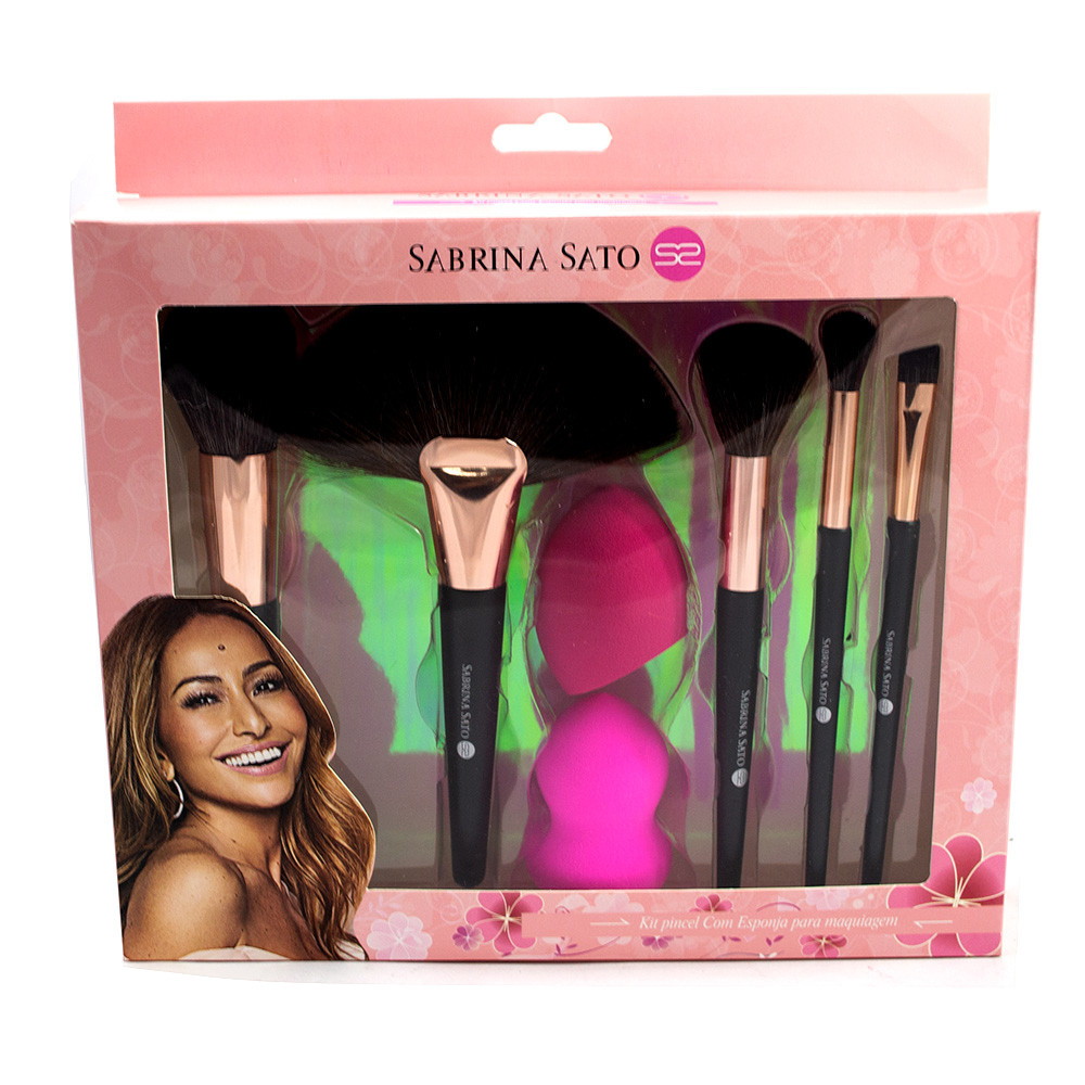 Kit De Pincel E Esponja De Maquiagem Sabrina Sato Ss