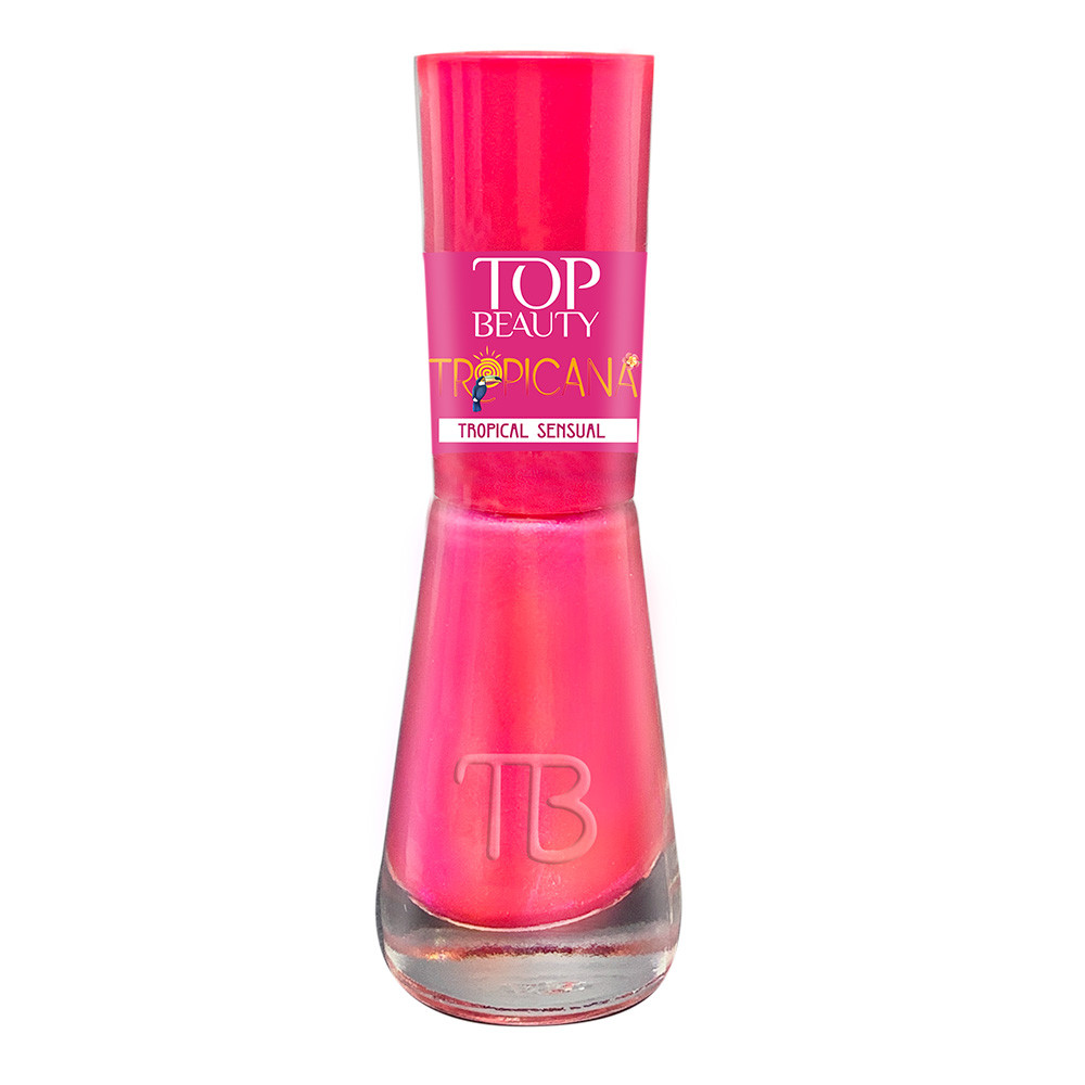  Esmalte Top Beauty Cintilante Premium Coleção Tropicana Tropical Sensual 